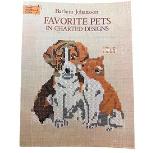 Favorite Pets Barbara Johansson in Charted Designs Needlepoint Cross Stitch Book